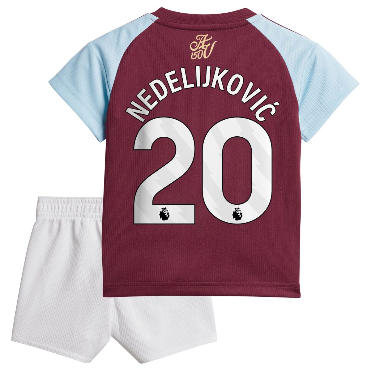 aston villa adidas home baby kit 2024-25 with nedeljković 20 printing Collection | Authentic Aston Villa Shirts