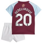 aston villa adidas home baby kit 2024-25 with nedeljković 20 printing Collection | Authentic Aston Villa Shirts
