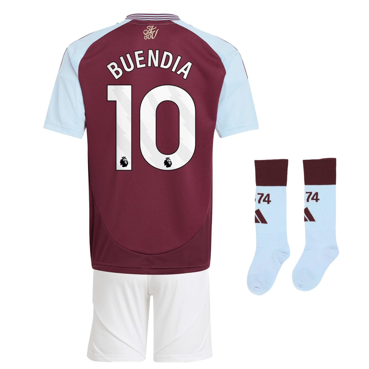 aston villa adidas home mini kit 2024-25 with buendia 10 printing Collection | Authentic Aston Villa Shirts