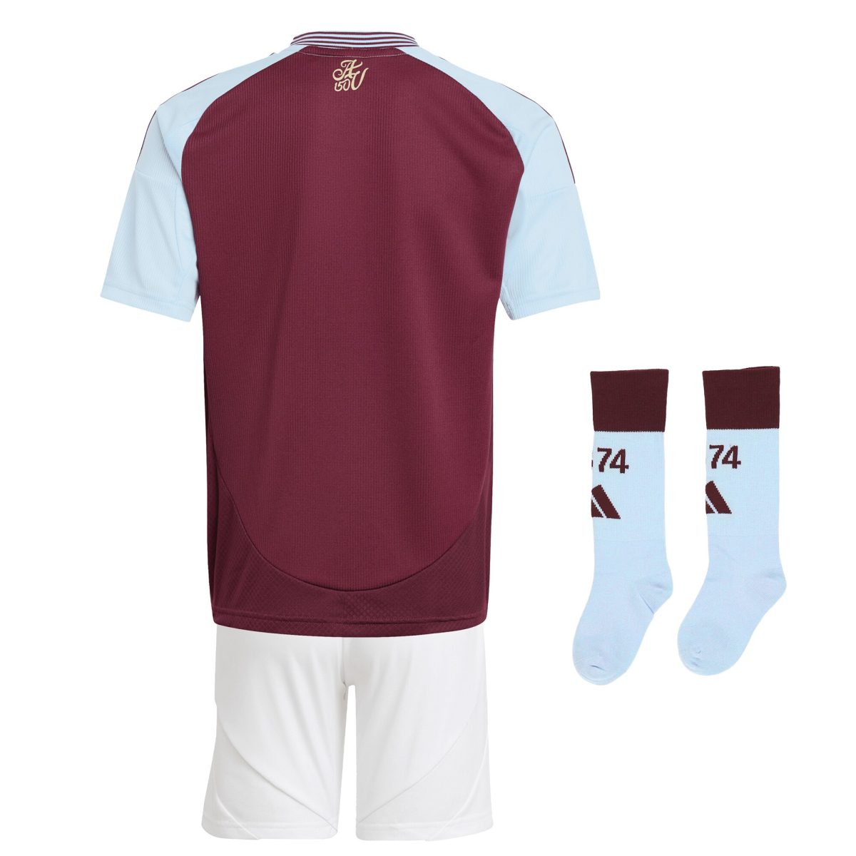 aston villa adidas home mini kit 2024-25 with custom printing Collection | Authentic Aston Villa Shirts
