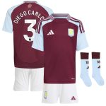 aston villa adidas home mini kit 2024-25 with diego carlos 3 printing Collection | Authentic Aston Villa Shirts