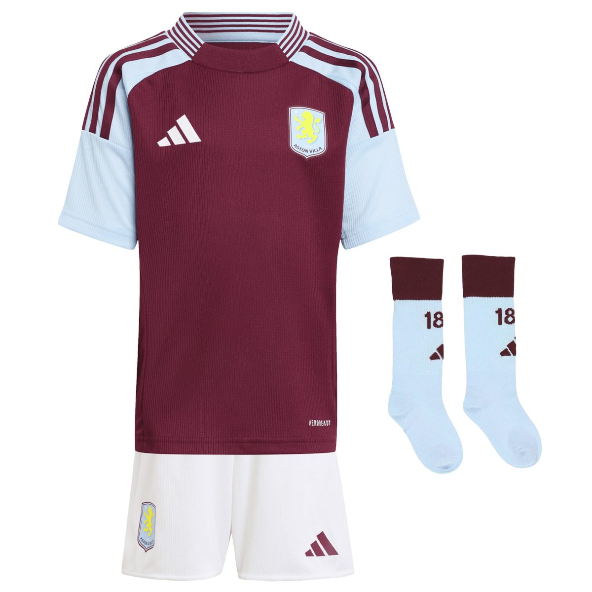 aston villa adidas home mini kit 2024-25 with diego carlos 3 printing Collection | Authentic Aston Villa Shirts