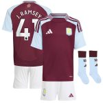 aston villa adidas home mini kit 2024-25 with j. ramsey 41 printing Collection | Authentic Aston Villa Shirts