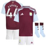 aston villa adidas home mini kit 2024-25 with kamara 44 printing Collection | Authentic Aston Villa Shirts