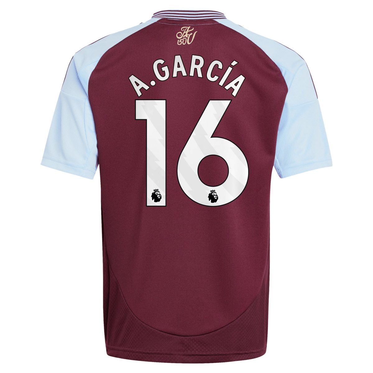 aston villa adidas home shirt 2024-25 – kids with a.garcía 16 printing Collection | Authentic Aston Villa Shirts
