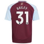 aston villa adidas home shirt 2024-25 – kids with bailey 31 printing Collection | Authentic Aston Villa Shirts