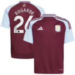 aston villa adidas home shirt 2024-25 – kids with bogarde 26 printing Collection | Authentic Aston Villa Shirts