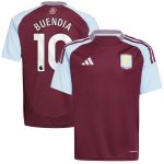 aston villa adidas home shirt 2024-25 – kids with buendia 10 printing Collection | Authentic Aston Villa Shirts