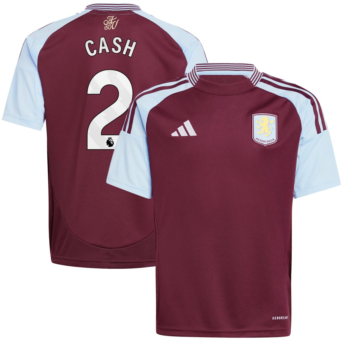 aston villa adidas home shirt 2024-25 – kids with cash 2 printing Collection | Authentic Aston Villa Shirts