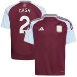 aston villa adidas home shirt 2024-25 – kids with cash 2 printing Collection | Authentic Aston Villa Shirts