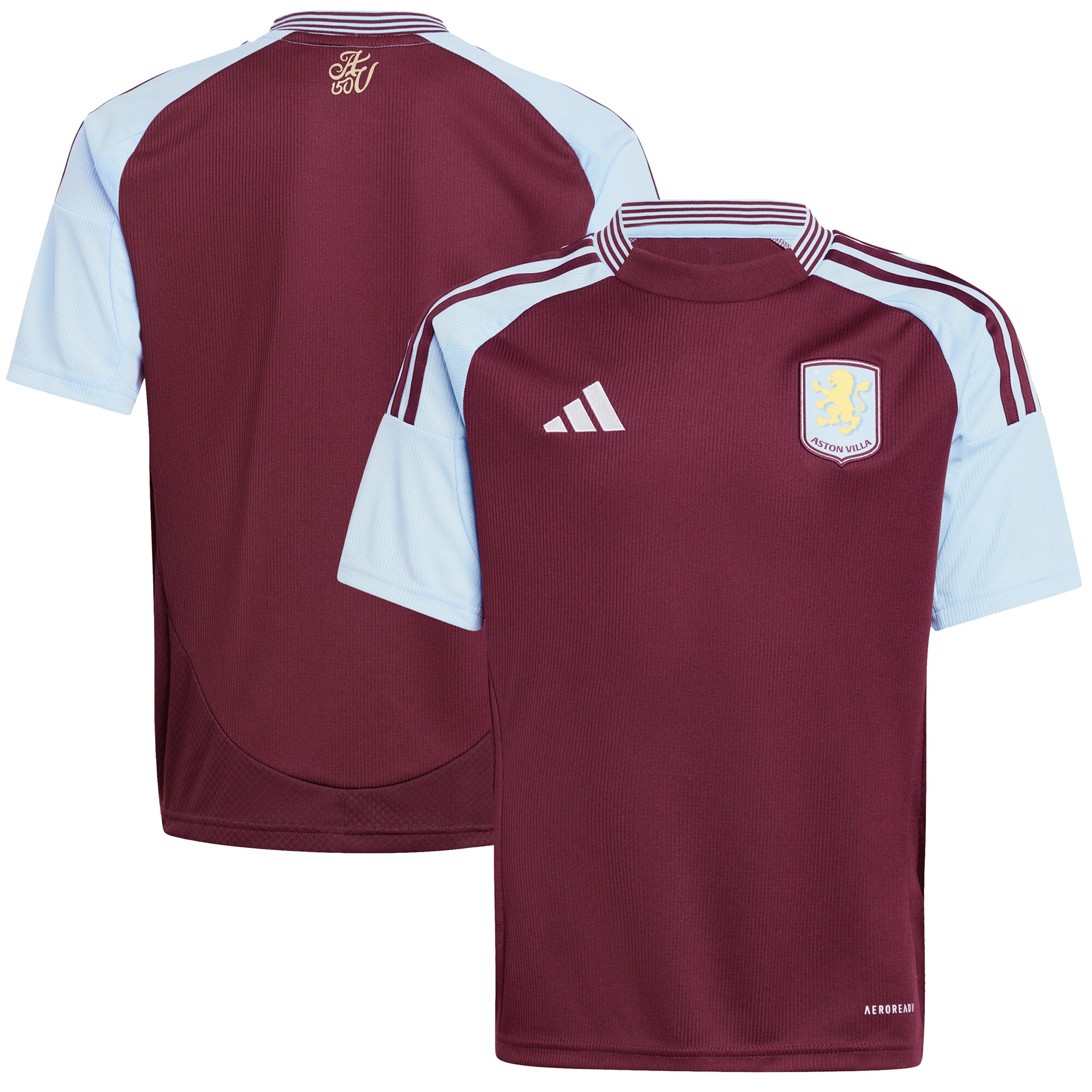 aston villa adidas home shirt 2024-25 – kids with custom printing Collection | Authentic Aston Villa Shirts