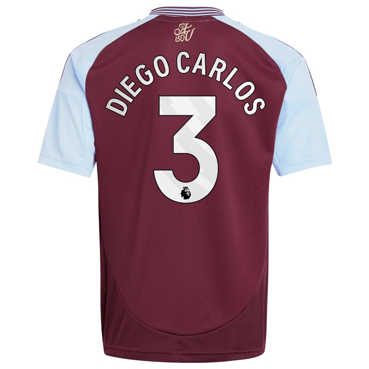aston villa adidas home shirt 2024-25 – kids with diego carlos 3 printing Collection | Authentic Aston Villa Shirts