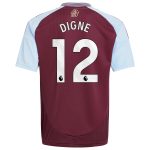 aston villa adidas home shirt 2024-25 – kids with digne 12 printing Collection | Authentic Aston Villa Shirts