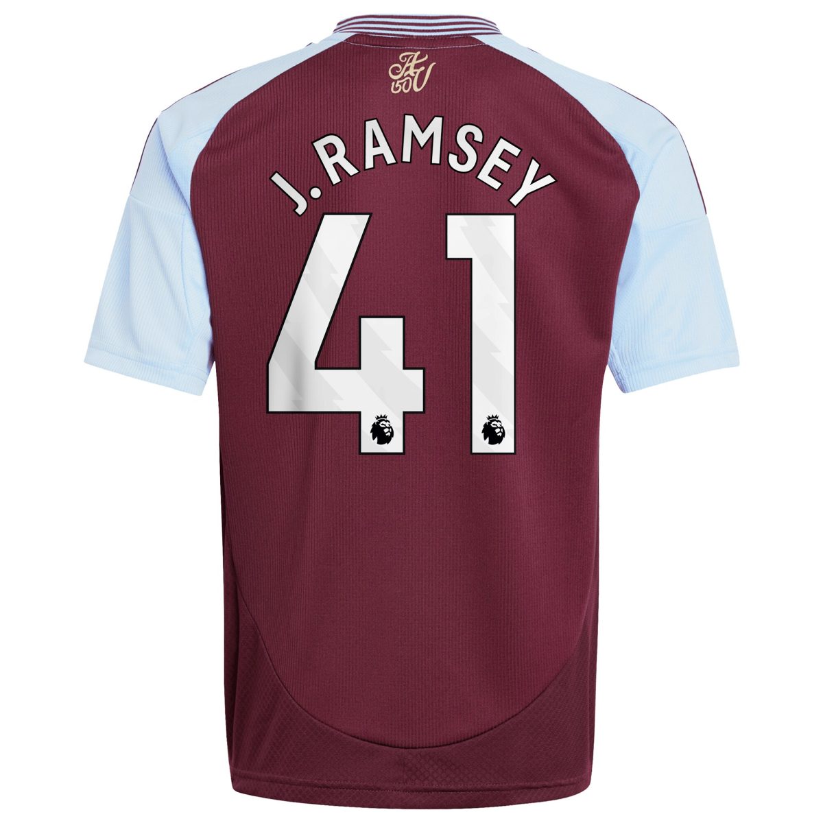 aston villa adidas home shirt 2024-25 – kids with j. ramsey 41 printing Collection | Authentic Aston Villa Shirts