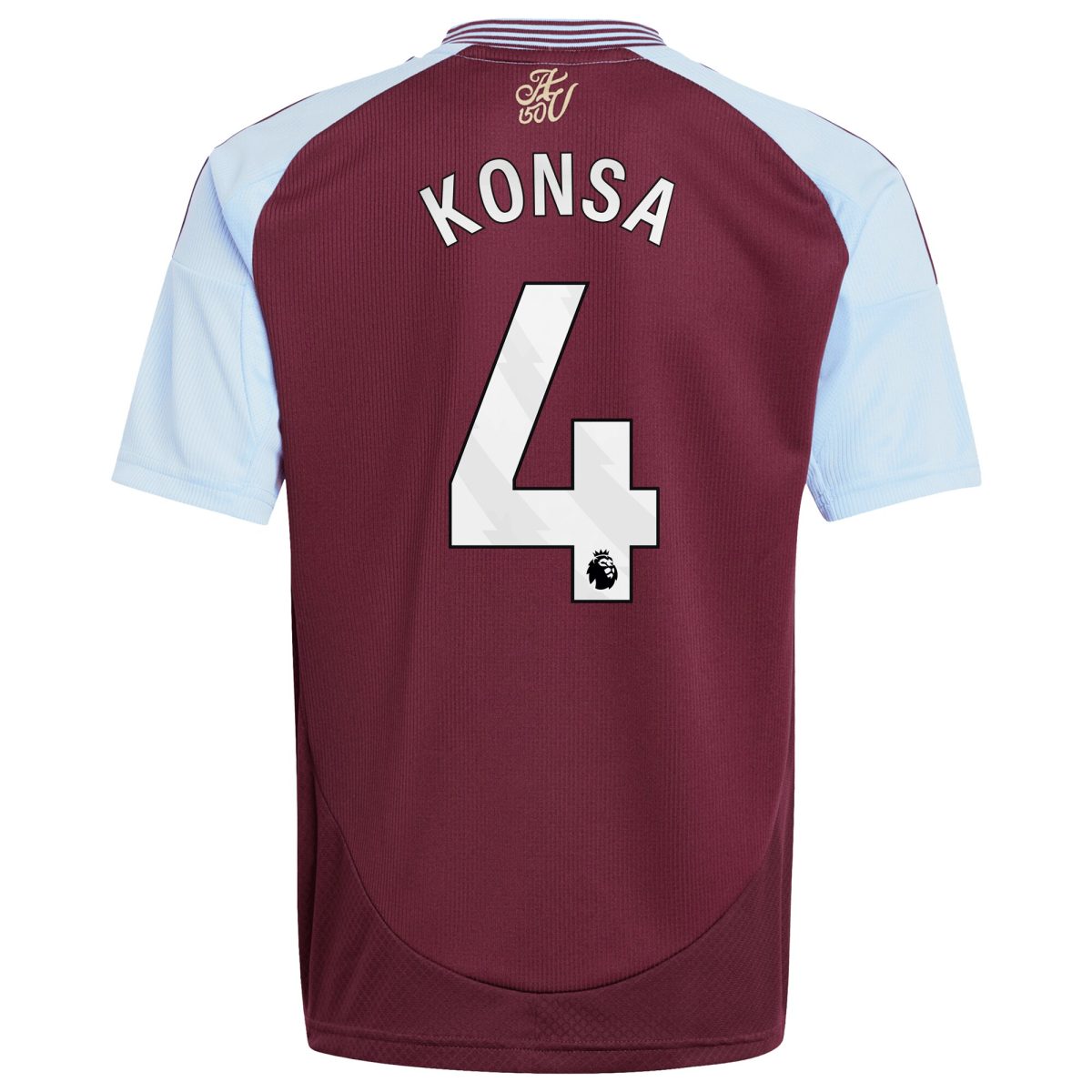 aston villa adidas home shirt 2024-25 – kids with konsa 4 printing Collection | Authentic Aston Villa Shirts