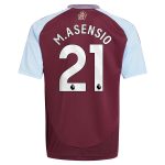 aston villa adidas home shirt 2024-25 – kids with m.asensio 21 printing Collection | Authentic Aston Villa Shirts