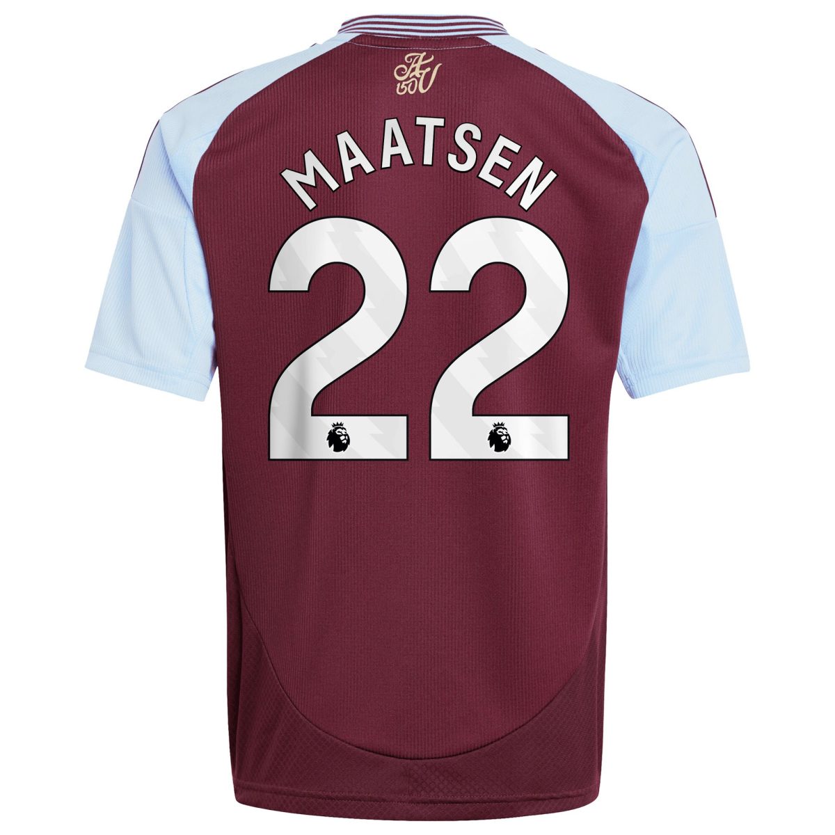 aston villa adidas home shirt 2024-25 – kids with maatsen 22 printing Collection | Authentic Aston Villa Shirts