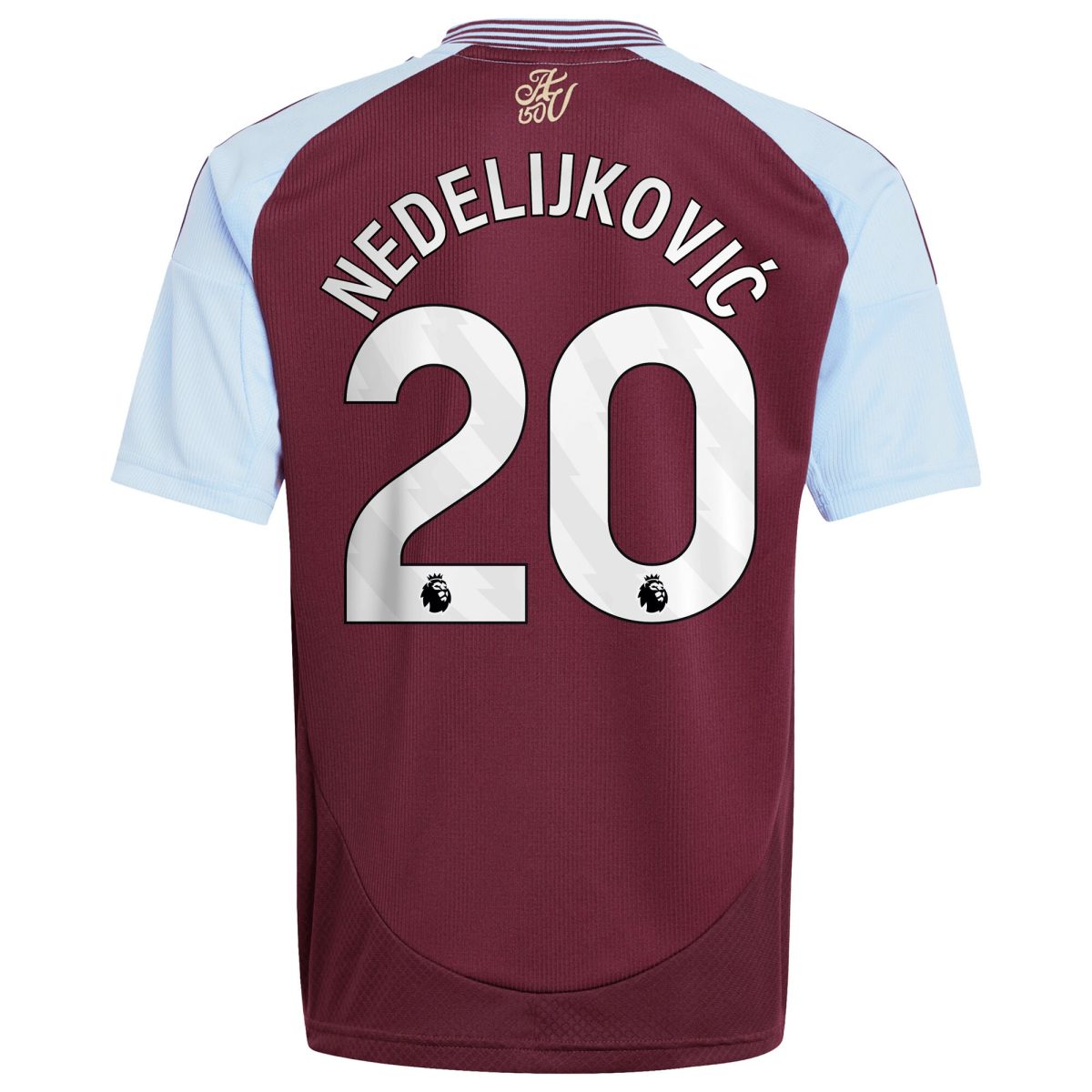 aston villa adidas home shirt 2024-25 – kids with nedeljković 20 printing Collection | Authentic Aston Villa Shirts