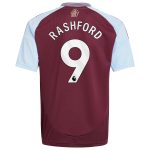 aston villa adidas home shirt 2024-25 – kids with rashford 9 printing Collection | Authentic Aston Villa Shirts