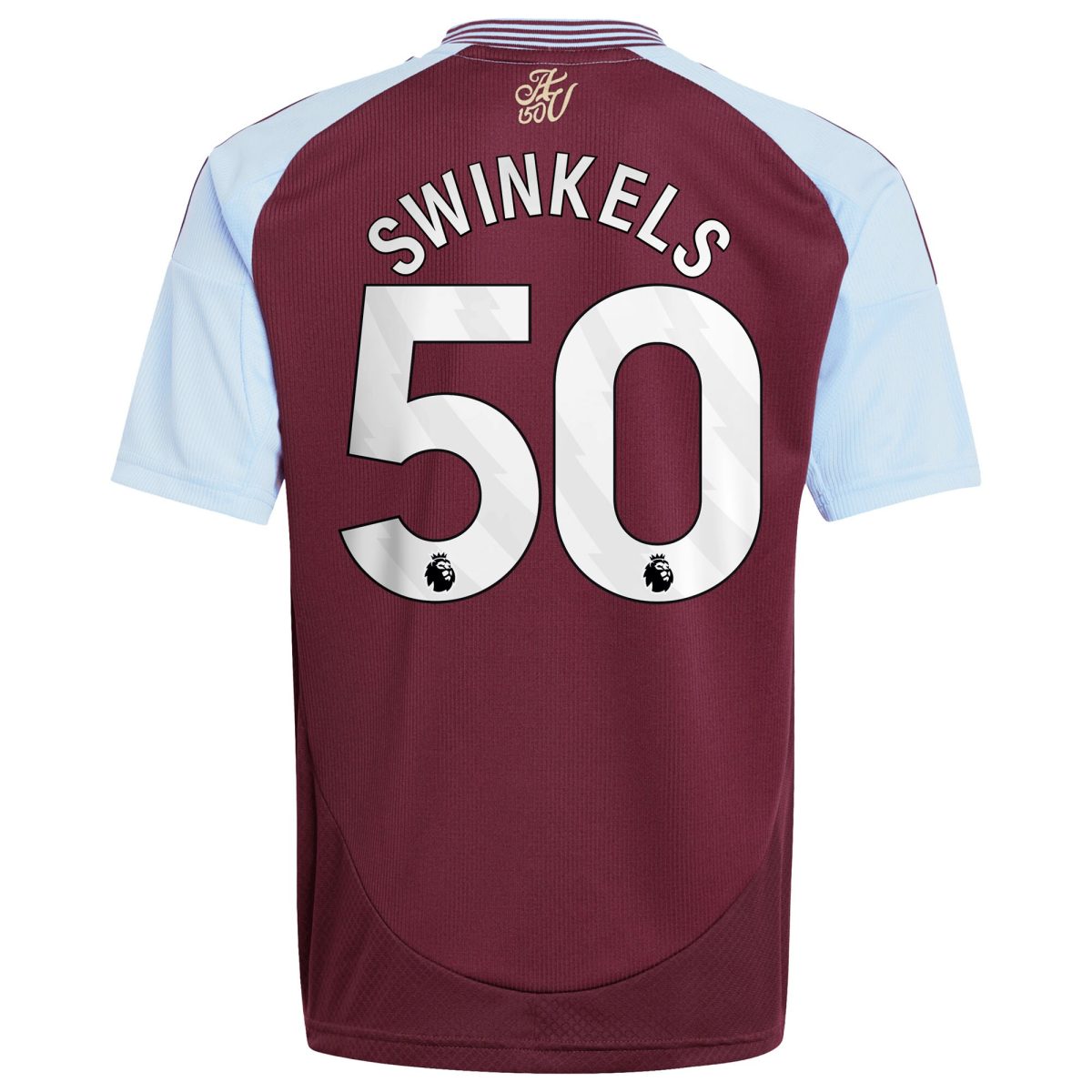 aston villa adidas home shirt 2024-25 – kids with swinkels 50 printing Collection | Authentic Aston Villa Shirts
