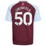 aston villa adidas home shirt 2024-25 – kids with swinkels 50 printing Collection | Authentic Aston Villa Shirts