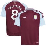 aston villa adidas home shirt 2024-25 – kids with tielemans 8 printing Collection | Authentic Aston Villa Shirts