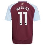 aston villa adidas home shirt 2024-25 – kids with watkins 11 printing Collection | Authentic Aston Villa Shirts