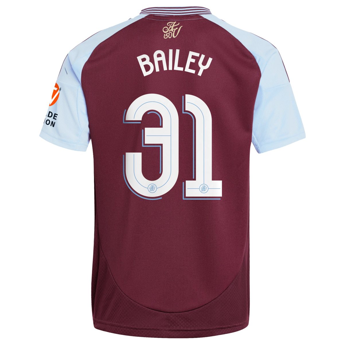 aston villa adidas home shirt 2024-25 with bailey 31 cup printing Collection | Authentic Aston Villa Shirts