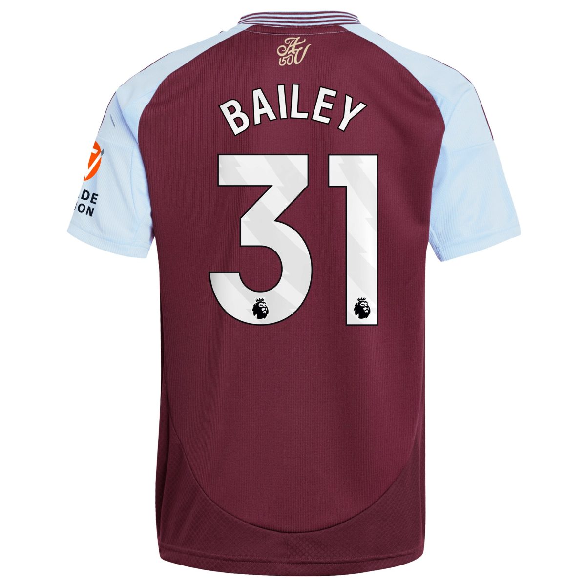 aston villa adidas home shirt 2024-25 with bailey 31 printing Collection | Authentic Aston Villa Shirts