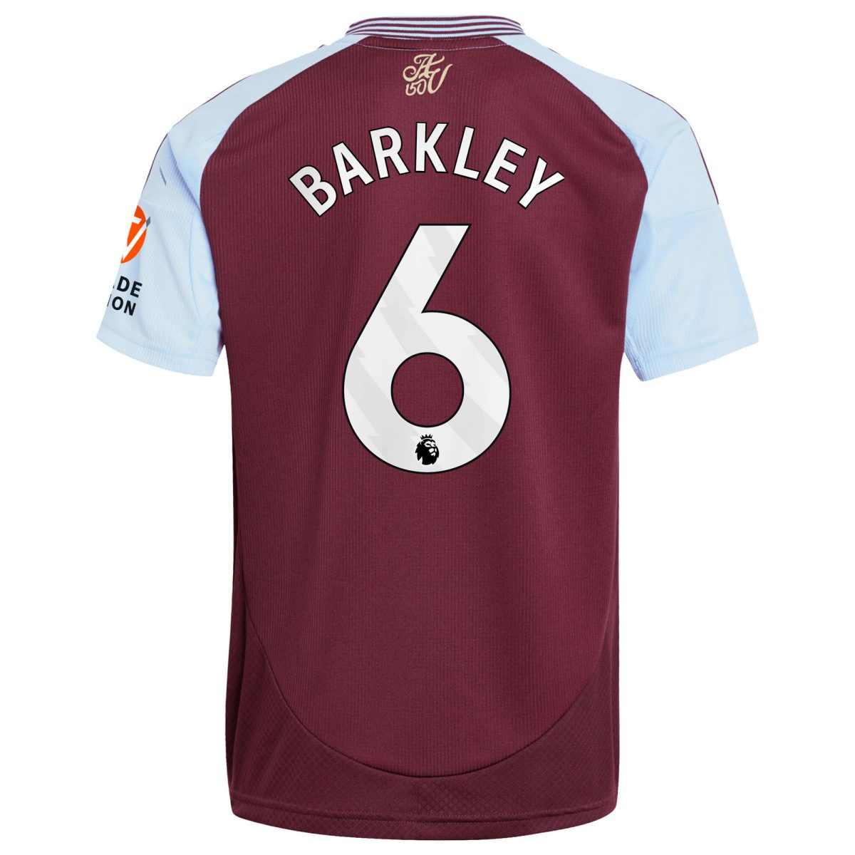 aston villa adidas home shirt 2024-25 with barkley 6 printing Collection | Authentic Aston Villa Shirts