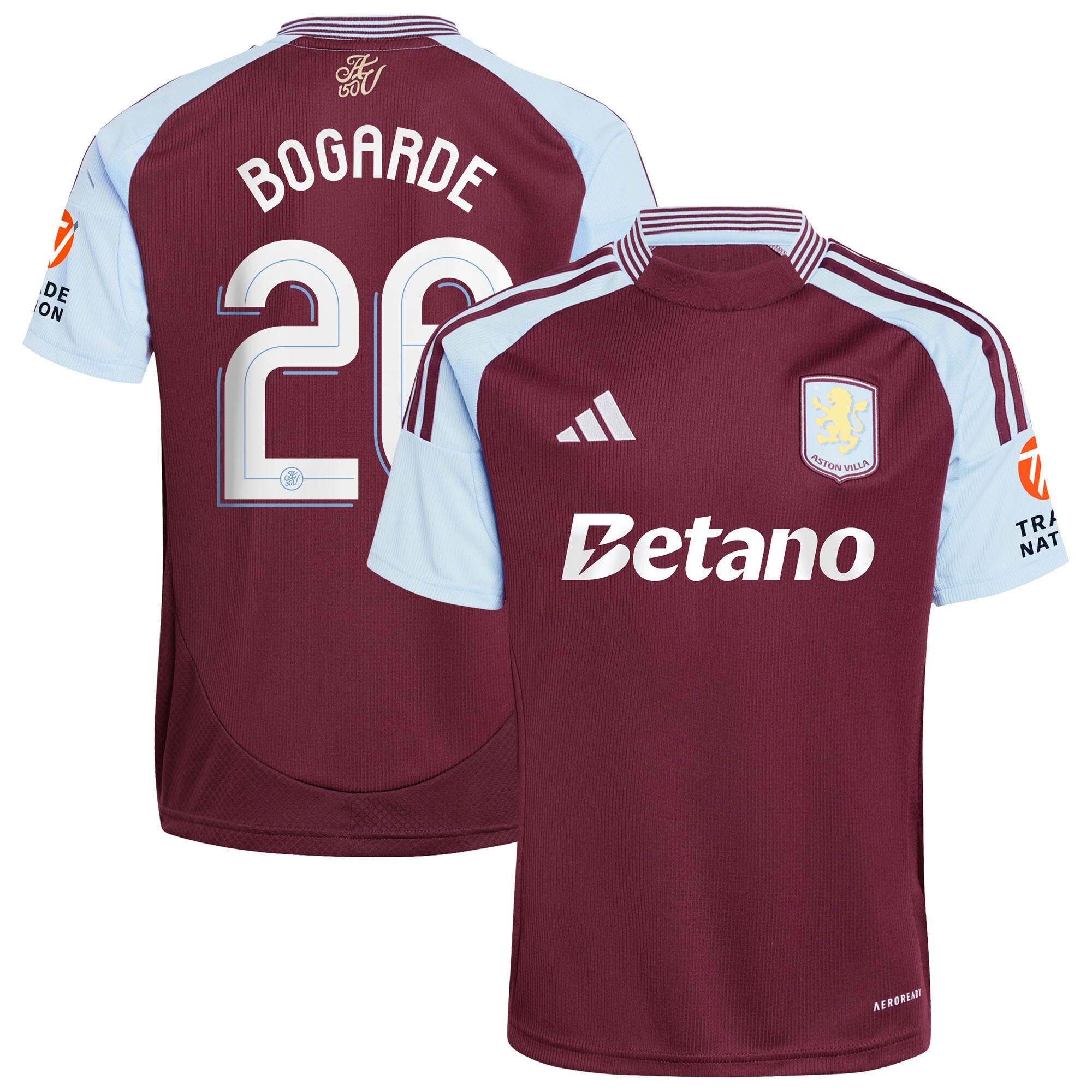 aston villa adidas home shirt 2024-25 with bogarde 26 cup printing Collection | Authentic Aston Villa Shirts