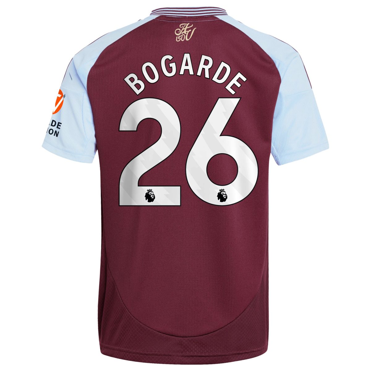 aston villa adidas home shirt 2024-25 with bogarde 26 printing Collection | Authentic Aston Villa Shirts