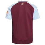 aston villa adidas home shirt 2024-25 with custom printing Collection | Authentic Aston Villa Shirts