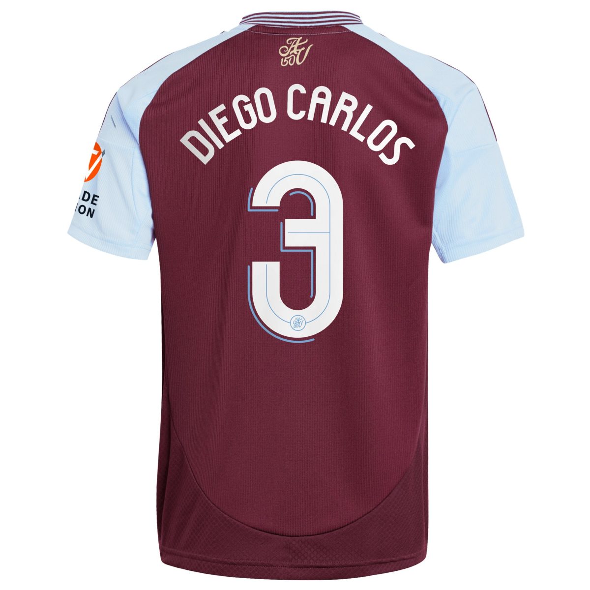 aston villa adidas home shirt 2024-25 with diego carlos 3 cup printing Collection | Authentic Aston Villa Shirts