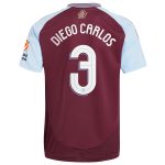 aston villa adidas home shirt 2024-25 with diego carlos 3 cup printing Collection | Authentic Aston Villa Shirts