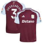 aston villa adidas home shirt 2024-25 with diego carlos 3 printing Collection | Authentic Aston Villa Shirts