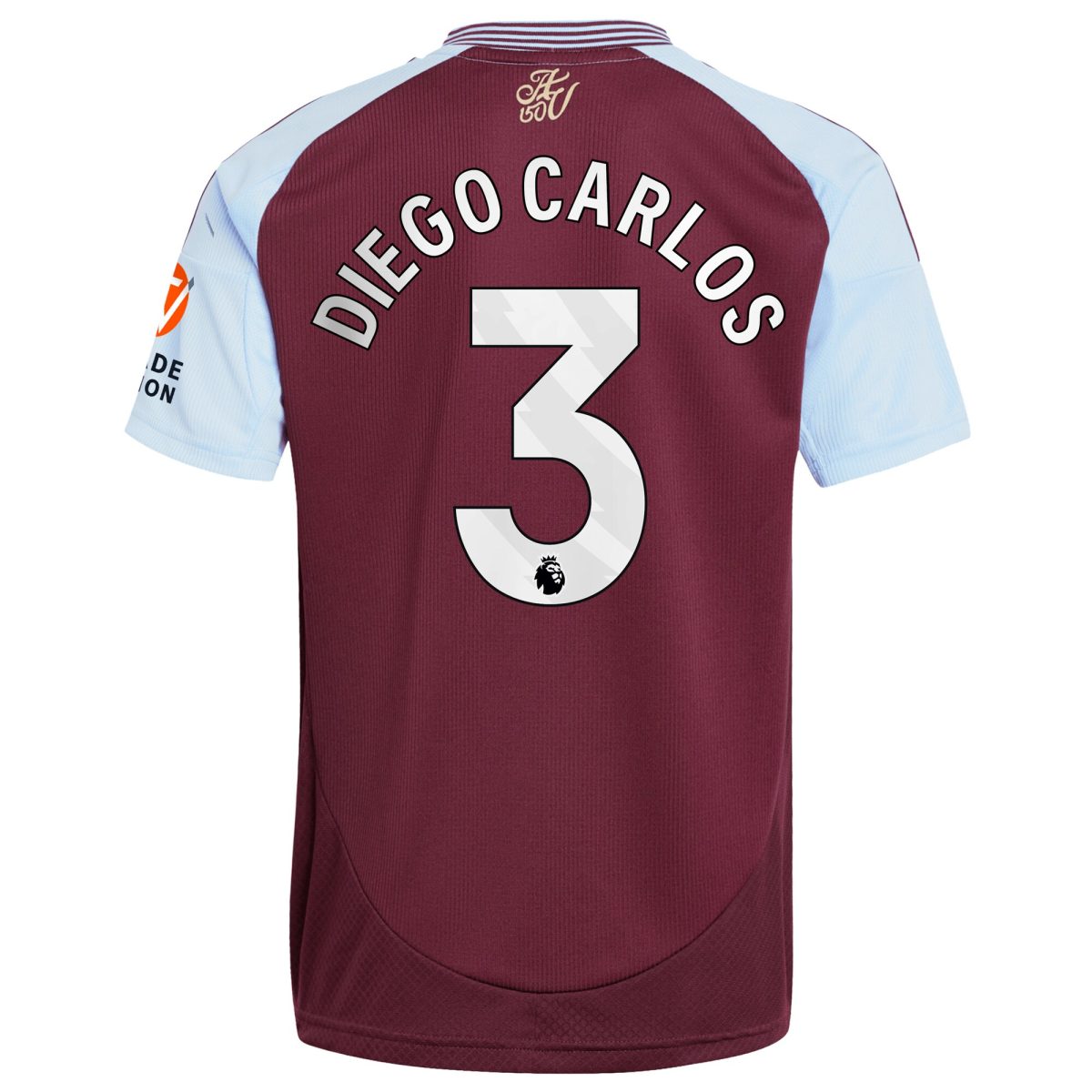 aston villa adidas home shirt 2024-25 with diego carlos 3 printing Collection | Authentic Aston Villa Shirts