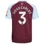 aston villa adidas home shirt 2024-25 with diego carlos 3 printing Collection | Authentic Aston Villa Shirts