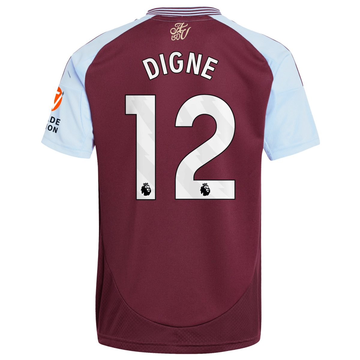 aston villa adidas home shirt 2024-25 with digne 12 printing Collection | Authentic Aston Villa Shirts