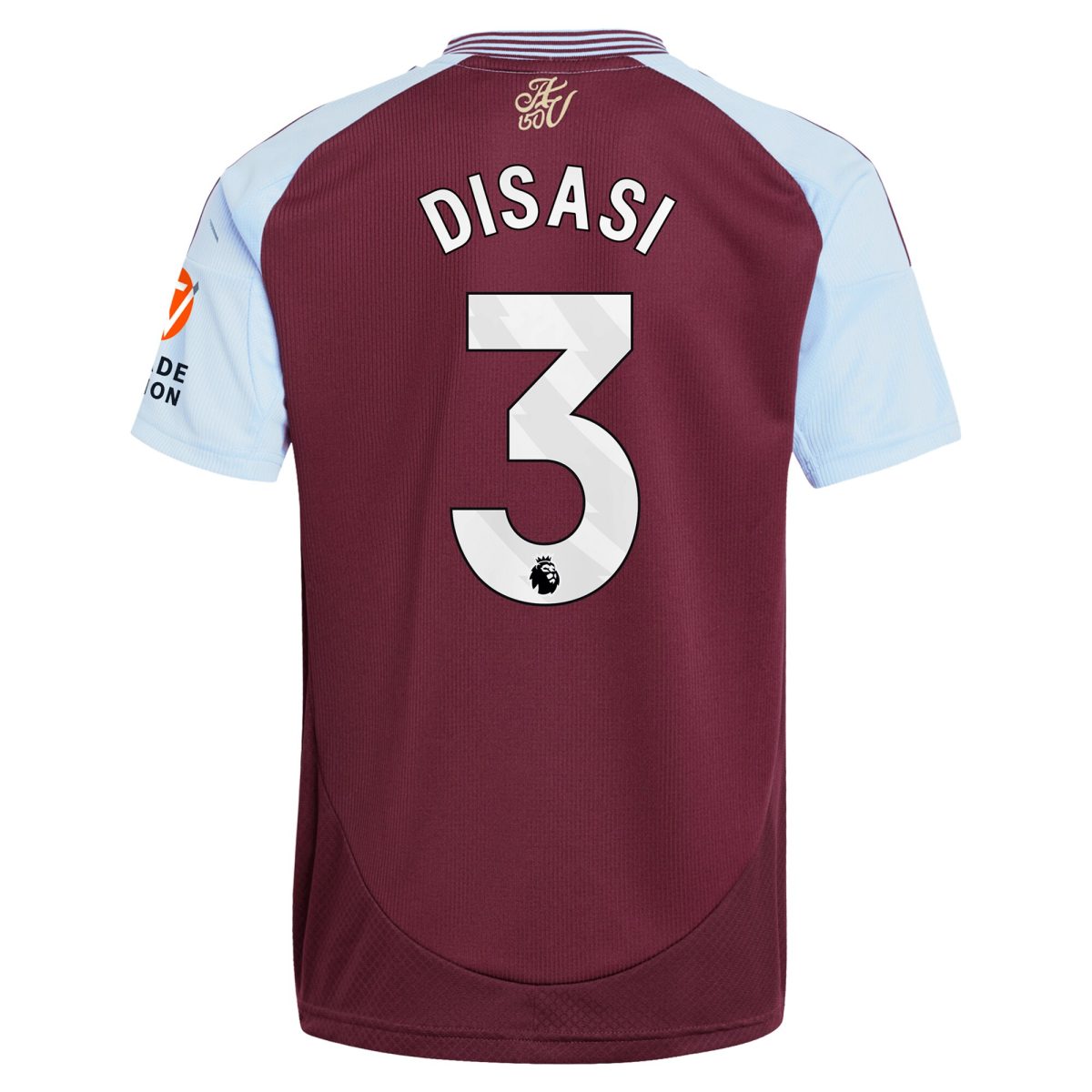 aston villa adidas home shirt 2024-25 with disasi 3 printing Collection | Authentic Aston Villa Shirts