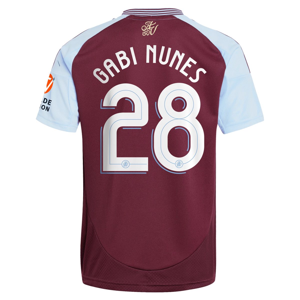aston villa adidas home shirt 2024-25 with gabi nunes 28 cup printing Collection | Authentic Aston Villa Shirts