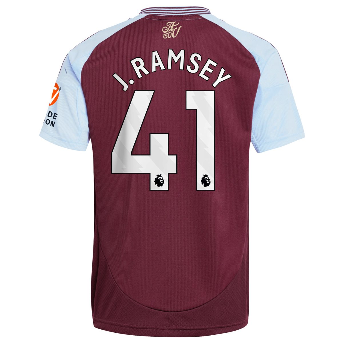 aston villa adidas home shirt 2024-25 with j. ramsey 41 printing Collection | Authentic Aston Villa Shirts