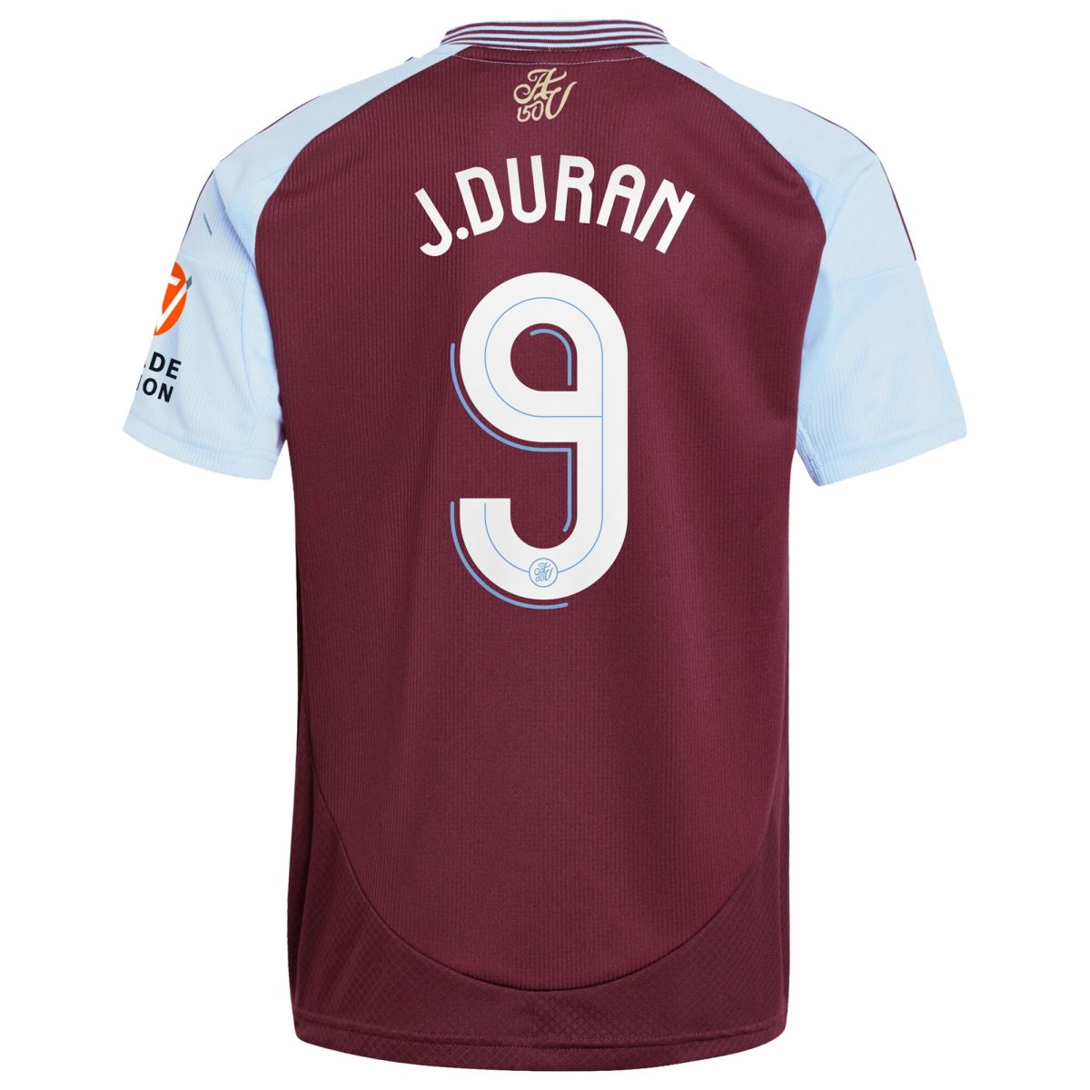 aston villa adidas home shirt 2024-25 with j.duran 9 cup printing Collection | Authentic Aston Villa Shirts