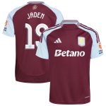 aston villa adidas home shirt 2024-25 with jaden 19 cup printing Collection | Authentic Aston Villa Shirts