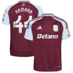 aston villa adidas home shirt 2024-25 with kamara 44 cup printing Collection | Authentic Aston Villa Shirts