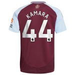 aston villa adidas home shirt 2024-25 with kamara 44 printing Collection | Authentic Aston Villa Shirts