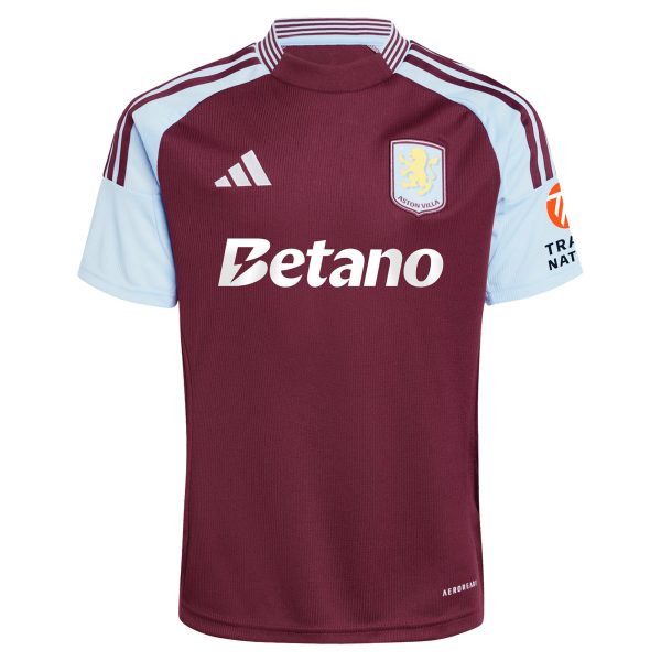 aston villa adidas home shirt 2024-25 with kearns 7 cup printing Collection | Authentic Aston Villa Shirts