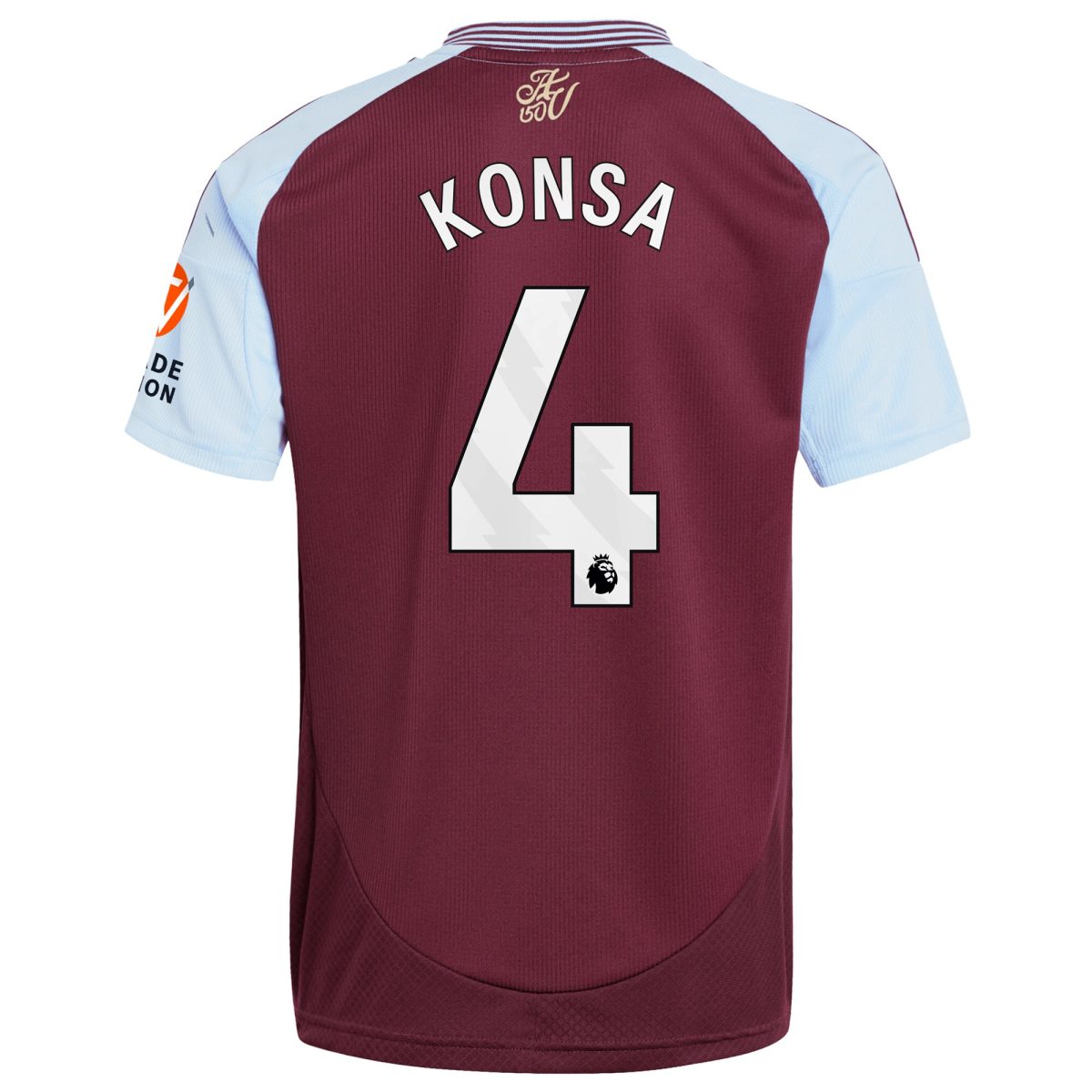 aston villa adidas home shirt 2024-25 with konsa 4 printing Collection | Authentic Aston Villa Shirts