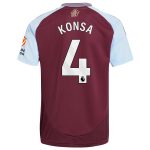 aston villa adidas home shirt 2024-25 with konsa 4 printing Collection | Authentic Aston Villa Shirts