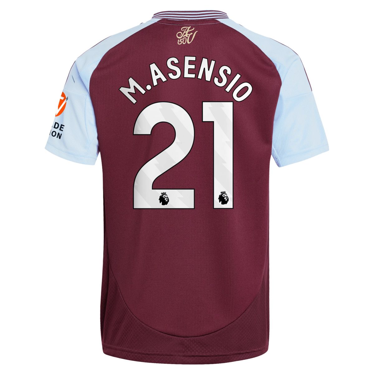 aston villa adidas home shirt 2024-25 with m.asensio 21 printing Collection | Authentic Aston Villa Shirts